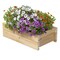 Outdoor Gardening Rectangular Cedar Wood Raised Planter Box for Flowers Herbs or Vegetables